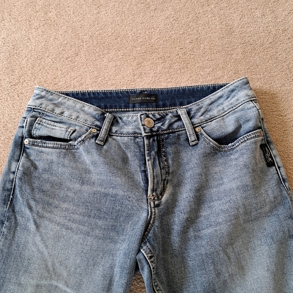 Silver Jeans Co. Suki Capri Women's Denim Size 27 Blue Light Wash - Picture 4 of 15
